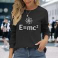 Fun EMc^2方程式 物理学 相対性 アトムロゴ EMc2 長袖Tシャツ 彼女への贈り物